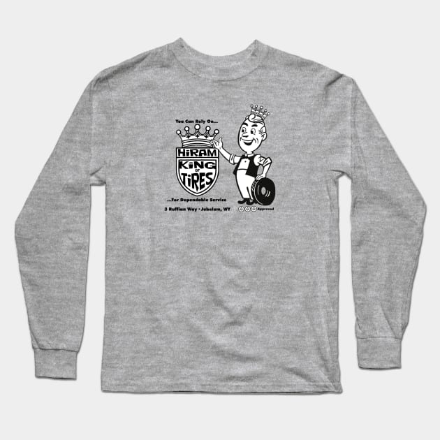 Hiram King of Tires Long Sleeve T-Shirt by Dr. Mitch Goodkin